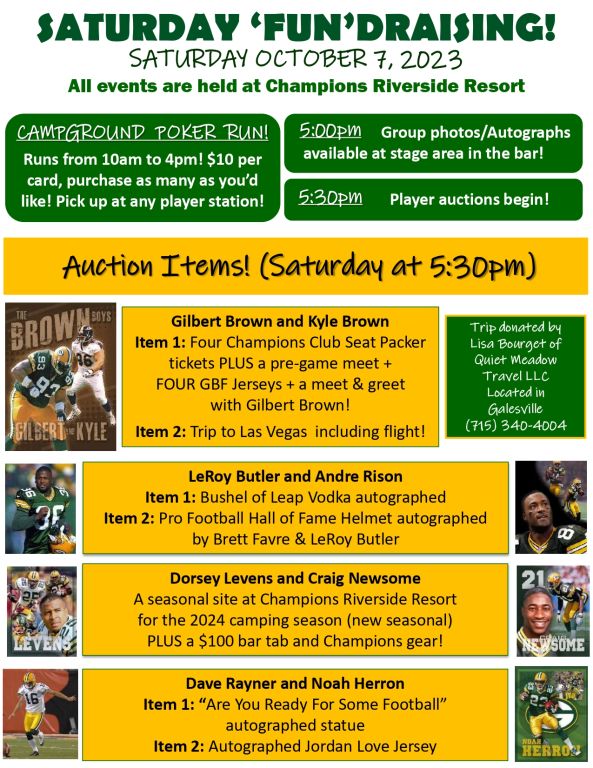 LEGENDS WEEKEND 2022 – The Gilbert Brown Foundation